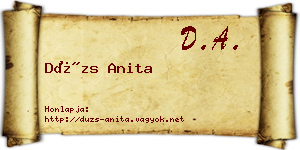 Dúzs Anita névjegykártya